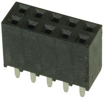 SAMTEC SSW-105-01-L-D PCB Receptacle, Board-to-Board, 2.54 mm, 2 Rows, 10 Contacts, Through Hole Mount