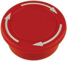 IDEC AVW3B-R Switch Cap, TW Series E-Stop Pushbutton Switches, Red, TW Series