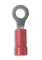 PANDUIT PV18-6R-CY Ring Tongue Terminal, M3.5, #6, 18 AWG, 1 mm², PV Series, Red