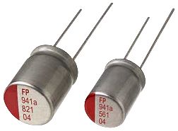 NICHICON RNE0J271MDS1 Capacitor Electrolítico, 270 µF, 6.3 V, ± 20%, Pin de PC, 2000 horas a 105°C, Polar