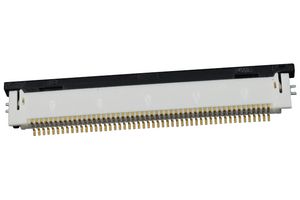 MOLEX 54132-5062 FFC / FPC Board Connector, 0.5 mm, 50 Contacts, Easy-On 54132 Series, Solder, Bottom, 1 Row