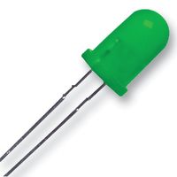 ROHM SLR-56MG3F LED, Yellow Green, Through Hole, T-1 3/4 (5mm), 10 mA, 2.1 V, 572 nm