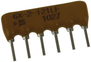 BOURNS 4606X-102-121LF Fixed Network Resistor, Bussed, 120 ohm, Isolated, 3 Resistors, SIP, PC Pin, ± 2%