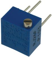 BOURNS RJ26FP103. Recortador, Multi Vuelta, Cermet, Ajuste Lateral, 10 kohm, Through Hole, 12 Vueltas