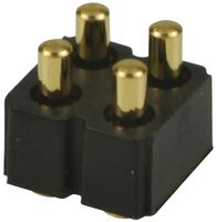 MILL-MAX 813-22-004-30-002101 IC & Component Socket, 4 Contacts, Contact, 2.54 mm, 2.54 mm, Brass