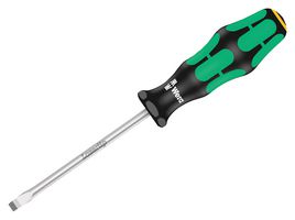 WERA 05007610001 Screwdriver, Slotted, 5 mm Tip, 100 mm Blade, 198 mm OAL