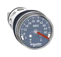 SCHNEIDER ELECTRIC XB5DTGM3 Analog Timer, Harmony XB5 Series, Delay on Energisation, 3 s, 60 s