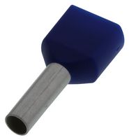PHOENIX CONTACT 3200836 Wire Ferrule, Twin Wire, 14 AWG, 2.5 mm², 10 mm, Blue, COMBICON Series