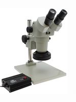 AVEN 26800B-373-4 Microscope, LED, 108mm Distance, 6.7x-50x, Reducing the Glare from Shiny or Highly Reflective Part