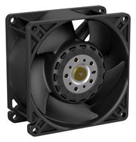 EBM-PAPST 8315100136 DC Axial Fan, 12 V, Square, 80 mm, 38 mm, Ball Bearing, 103 CFM