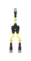 BANNER ENGINEERING CSB-M1251M1251 Cable de Sensor, Divisor, M12 Macho, M12 Hembra x2, 5 Contactos, 300 mm, 11.8 "