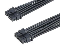 MOLEX 228371-1162 Cable Assembly, Micro-Fit+ PCIe CEM5 Socket to Micro-Fit+ PCIe CEM5 Socket, 16 Positions, 3 mm