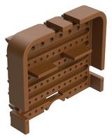 AMPHENOL SINE/TUCHEL AWB-64PD Connector Accessory, 64Pos, Keyed D, Brown, Wedge Lock