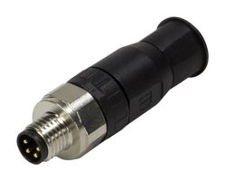 HARTING 21023591301 Sensor Connector, M8, Male, 3 Positions, Screw Pin, Straight Cable Mount