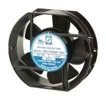 ORION FANS OD172SAP-24HTB Ventilador axial de CD, 24 V, Rectangular con extremos redondeados, 172 mm, 51 mm
