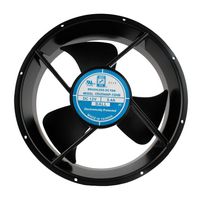 ORION FANS OD254AP-24MTB DC Axial Fan, 24 V, Circular, 254 mm, 89 mm, Ball Bearing, 690 CFM
