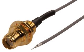 SIRETTA ASMH010ZA113S11 Cable RF / Coaxial ensamblado, Frecuencia de 6GHz, 3.9 ", 100 mm, 1.13mm, SMA Jack Pasamuro