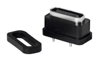STEWART CONNECTOR SS-52400-012 Conector USB, USB Tipo C, USB 3.0, Receptáculo eléctrico, 24 Posiciones