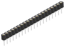 TE CONNECTIVITY 2444090-5 IC & Component Socket, 1Row, 20 Contacts, SIP Socket, 2.54 mm, Copper Alloy