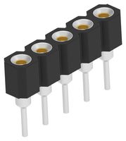 TE CONNECTIVITY 2444090-8 IC & Component Socket, 1Row, 5 Contacts, SIP Socket, 2.54 mm, Copper Alloy