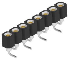 TE CONNECTIVITY 2485259-2 IC & Component Socket, 1Row, 8 Contacts, SIP Socket, 2.54 mm, Copper Alloy