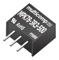 MULTICOMP PRO MPK78-3R3-500 Non Isolated POL DC/DC Converter, 3.3/-3.3V, 0.5/-0.4A, ITE & Industrial, SIP, 2 Output, 3.3 V