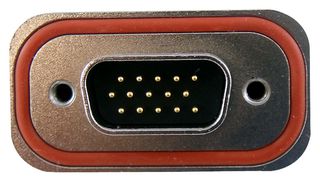 AMPHENOL COMMUNICATIONS SOLUTIONS MDBRE15PEAN0 D Sub Connector, HD15, 15 Contacts, Plug, Solder, DE, MDBR Series, Zinc Body