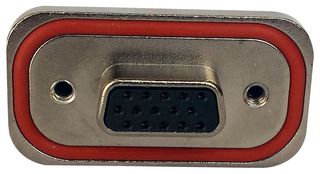 AMPHENOL COMMUNICATIONS SOLUTIONS MDBR-E15SM-AN0 D Sub Connector, High Density, Receptacle, MDBR Series, 15 Contacts, DE, Solder