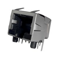 AMPHENOL COMMUNICATIONS SOLUTIONS RJSBE5380C1 Modular Connector, RJ45 Jack, 1 x 1 (Port), 8P8C, Cat3, Through Hole Mount