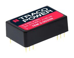 TRACO POWER TEM 3-0522N Isolated Through Hole DC/DC Converter, ITE, DIP, 1:1, 3 W, 2 Output, 12 V