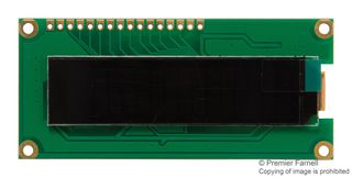 LUMEX LOD-H01602DP/A-Y Alphanumeric OLED, 16 x 2, Yellow on Black, 5V, I2C, Parallel, SPI