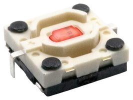 E-SWITCH TL3215AF160RQ Tactile Switch, TL3215 Series, Top Actuated, Surface Mount, Plunger for Cap, 160 gf