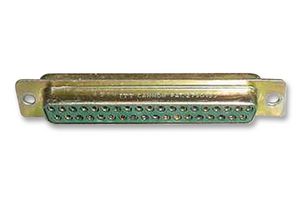 ITT CANNON DCM37S D Sub Connector, Standard, Receptacle, DCM Series, 37 Contacts, DC, Solder
