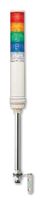 SCHNEIDER ELECTRIC XVC6M5 Signal Tower, 5 Tiers, Amber, Blue, Green, Red, Transparent, Continuous, Steady, 60mm Dia., 240VAC