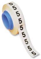 PANDUIT PMDR-X Wire Marker, Letter Tape, Pre Printed, X, PET (Polyester), Black, White
