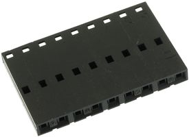 MOLEX 50-57-9009 Connector Housing, Black, SL 70066 Series, Receptacle, 9 Positions, 2.54 mm