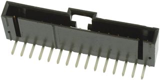 MOLEX 70553-0014 Cabezal de Pin, Señal, 2.54 mm, 1 Líneas, 15 Contactos, THT (Through Hole) Ángulo Recto