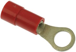 MOLEX 19070-0045 Ring Tongue Terminal, M4, #8, 18 AWG, 0.8 mm², InsulKrimp 19070 Series, Red