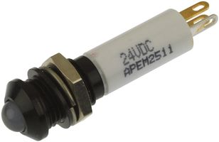 APEM Q8P1BZZRYG24E Multicolour Panel Indicators, Prominent Bezel, Green, Red, Yellow, 8 mm, R 20mA, Y 20mA, G 20mA