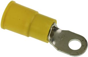 3M RV10-6Q Ring Tongue Terminal, M3.5, #6, 10 AWG, Highland Series, Yellow