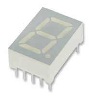 KINGBRIGHT SA52-11LSRWA 7 Segment LED Display, Mechanically Rugged, Red, 2 mA, 1.65 V, 5000 mcd, 1, 13.2 mm