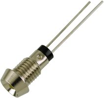 BIVAR MPR3YD LED Panel Mount Indicator, Yellow, 2 VDC, 5.943 mm, 30 mA, 20 mcd, Not Rated
