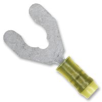 AMP - TE CONNECTIVITY 52925 Fork / Spade Tongue Terminal, PIDG Series, 26 AWG, 22 AWG, 0.4 mm², M4, #8
