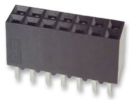 AMP - TE CONNECTIVITY 5-534206-7 PCB Receptacle, Board-to-Board, 2.54 mm, 2 Rows, 14 Contacts, Through Hole Mount