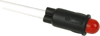 BIVAR PM5RD LED Panel Mount Indicator, Red, 2.1 VDC, 6.35 mm, 20 mA, 2 mcd, Not Rated
