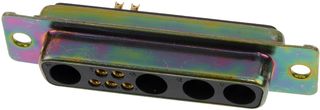 ITT CANNON DBMM9W4S Combination Layout D Sub Connector, 680M Series, DB-9W4, Receptacle, 9 Contacts
