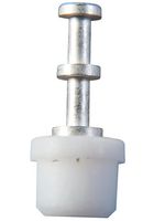CAMBION 571-4026-01-01-19 Turret Solder / Press Mount Terminal, Insulated, 3.45 mm, Silver, 9.91 mm, 2.54 mm