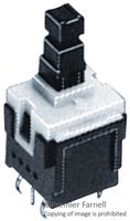 PANASONIC ESB30B102 Pushbutton Switch, ESB30 Series, DPDT, Plunger for Cap, Gray