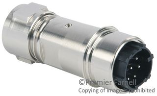 BULGIN LIMITED PXM6011/08P/CR/0709/SN Circular Connector, Circular Power Connector, Buccaneer 6000 Series, Cable Mount Receptacle