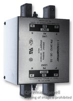 TE CONNECTIVITY - SCHAFFNER FN2412H-25-33 Power Line Filter, Chassis, General Purpose, 300 VAC, 25 A, Single Phase, 1 Stage, DIN Rail Mount
